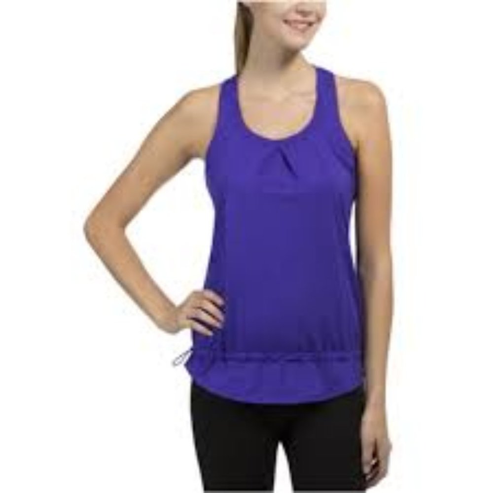 Weatherproof Ladies 32 Degrees Yoga Tank Blue NWT